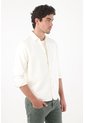 Tennis Camisa Regular Fit Con Frente Limpio En Algodón Crema Para Hombre de Tennis