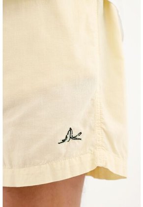Bermuda Amarilla Con Mini Banana Bordada Para Hombre