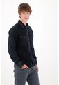 Tennis Camisa Regular Fit Con Lavado En Contraste De Algodón Negro Para Hombre de Tennis