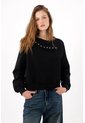 Tennis Buzo Fit Relajado Con Cuello Asimétrico En  Negro Para Mujer de Tennis