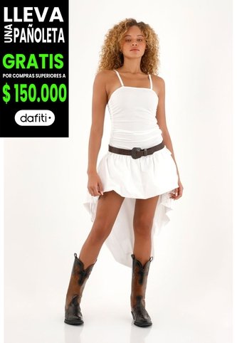 Tennis Vestido Mullet Crudo Con Falda Globo Para Mujer Tennis