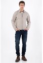 Tennis Abrigo Fit Recto Con Cuello Camisero Limpio De Algodón Beige Para Hombre de Tennis