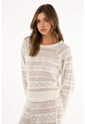 Tennis Buzo Crudo Con Diseño Tipo Crochet Para Mujer