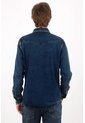 Tennis Camisa Ajuste Clásico Con Costuras Contrastadas En Denim Para Hombre de Tennis