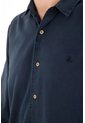 Tennis Camisa Regular Fit Con Botones Contraste En Algodón Azul Marino Para Hombre de Tennis