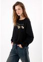 Tennis Buzo Fit Relajado Con Cuello Asimétrico En  Negro Para Mujer de Tennis