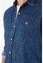 Tennis Camisa Manga Larga Azul Con Caída Fluida Para Hombre de Tennis