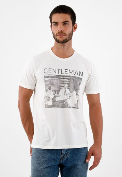 Camiseta Crudo Estampada Para Hombre