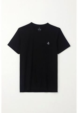 Tennis Camiseta Básica Con Mini Print Negra Para Hombre Tennis