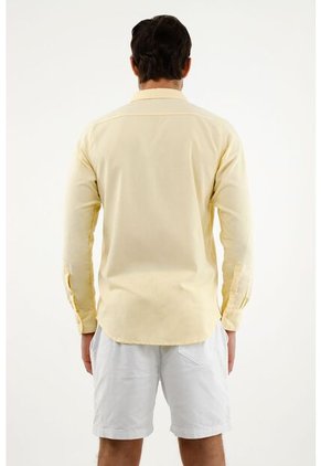 Tennis Camisa Amarilla Manga Larga Para Hombre