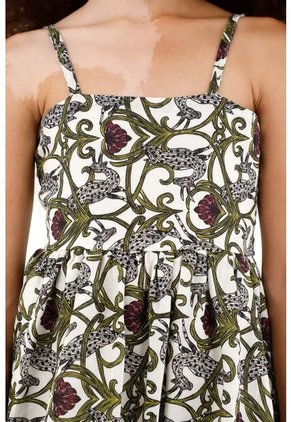 Vestido Corto Estampado Para Niña