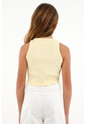 Camiseta Amarilla Tipo Esqueleto Para Niña