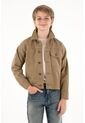 Chaqueta Café De Botones Para Niño de Tennis