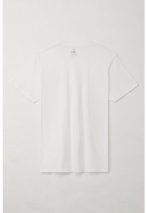Tennis Camiseta Básica De Silueta Regular Blanca Para Hombre