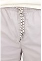 Tennis Bermuda Regular Fit Con Cintura Elástica Y Cordón Bicolor De Algodón Gris Claro Para Hombre de Tennis