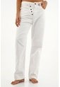Jean Crudo Con Botones Para Mujer de Tennis
