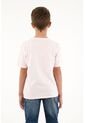 Camiseta Con Bordado Localizado Rosada Para Niño de Tennis
