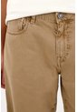 Tennis Bermuda Cargo De Fit Recto Con Detalle Lateral En Algodón Caqui Para Hombre de Tennis