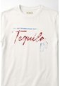 Tennis Camiseta Gráfica Regular Fit Con Print Tequila En Algodón Blanco Para Mujer de Tennis