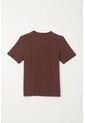 Camiseta Básica Con Raqueta Bordada Café Para Niño de Tennis
