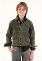 Chaqueta Verde Con Bolsillos Delanteros Para Niño de Tennis