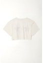 Camiseta Boxy Fit Estampada Crudo Para Mujer de Tennis