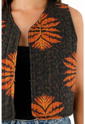 Tennis Chaleco Acolchado Estampado Para Mujer