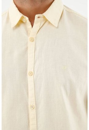 Tennis Camisa Tipo Lino Crudo Para Hombre