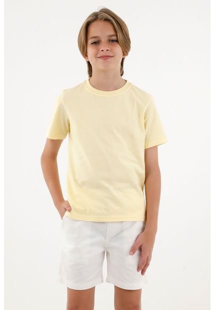 Camiseta Amarilla Con Mini Raqueta Para Niño