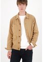 Tennis Cazadora De Corte Recto Con Bolsillos Frontales En Algodón Camel Para Hombre de Tennis