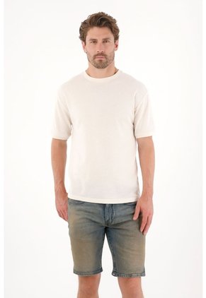 Tennis Bermuda En Denim Azul Para Hombre