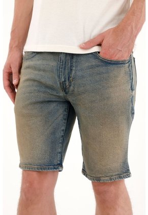 Tennis Bermuda En Denim Azul Para Hombre