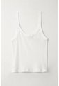 Tennis Camiseta De Tiras Ajustada Blanca Para Mujer de Tennis
