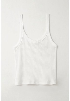 Tennis Camiseta De Tiras Ajustada Blanca Para Mujer
