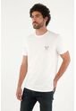 Tennis Camiseta Para Hombre Algodón Blanco Regular Con Gráfico de Tennis