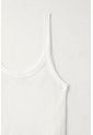 Tennis Camiseta De Tiras Ajustada Blanca Para Mujer de Tennis