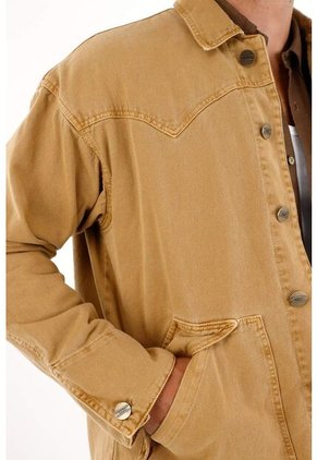 Tennis Chaqueta En Bull Denim Café Para Hombre