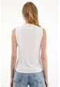 Camiseta Con Cuello Drapeado Crudo Para Mujer de Tennis