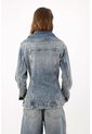 Tennis Chaqueta Entallada Con Cuello XL En Denim Para Mujer de Tennis