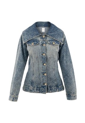 Tennis Chaqueta Entallada Con Cuello XL En Denim Para Mujer