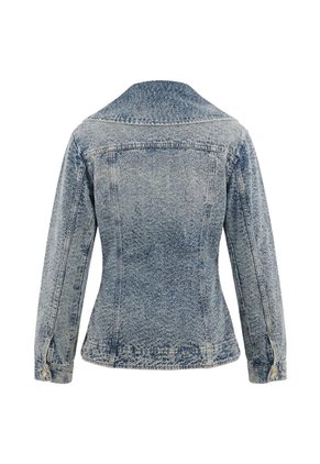 Tennis Chaqueta Entallada Con Cuello XL En Denim Para Mujer