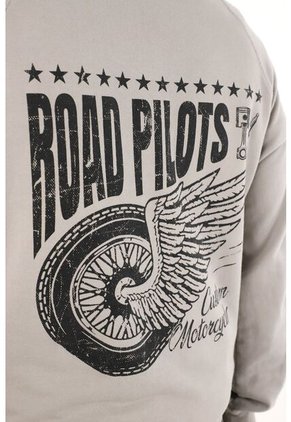 Tennis Buzo Tipo Hoodie Gris Con Estampado Para Hombre