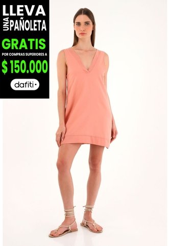 Tennis Vestido Naranja Corto Silueta Tipo A Para Mujer Tennis