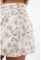 Tennis Falda Corta Para Mujer En  Marfil Fit Evasé Con Calado Floral de Tennis