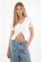 Tennis Camiseta Con Escote En V Crudo Para Mujer de Tennis