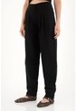 Tennis Pantalón Chino En 100% Lino Negro Para Mujer de Tennis