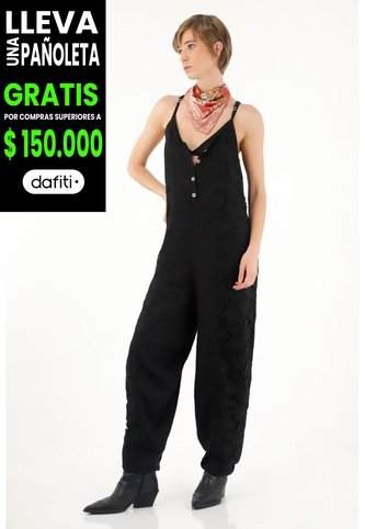 Tennis Overall Negro De Tiras Para Mujer Tennis