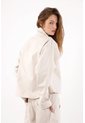Tennis Chaqueta Relajada Con Botones Dorados De Algodón Beige Para Mujer de Tennis