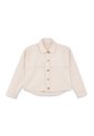 Tennis Chaqueta Relajada Con Botones Dorados De Algodón Beige Para Mujer de Tennis
