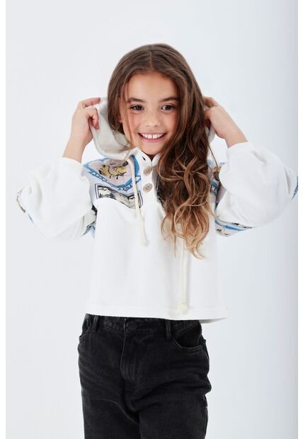 Buzo Color Crudo Para Niña